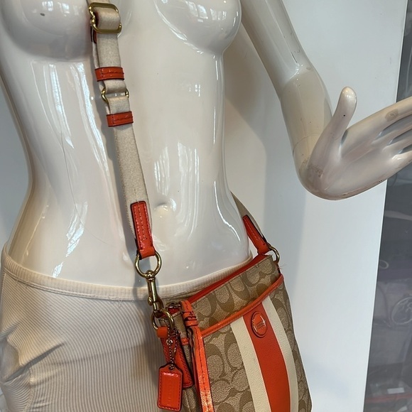 Coach Crossgrain Crossbody Swing Pack Zip Top Bag - Picture 10 of 16